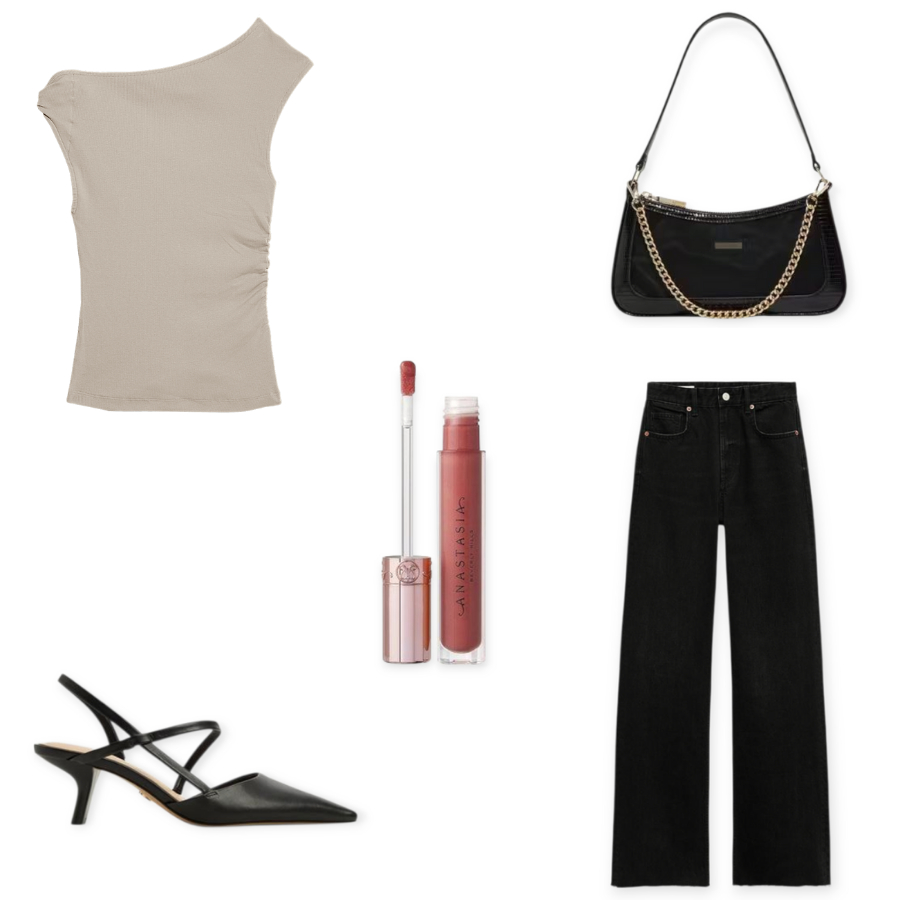 Asymmetric Neck Vest